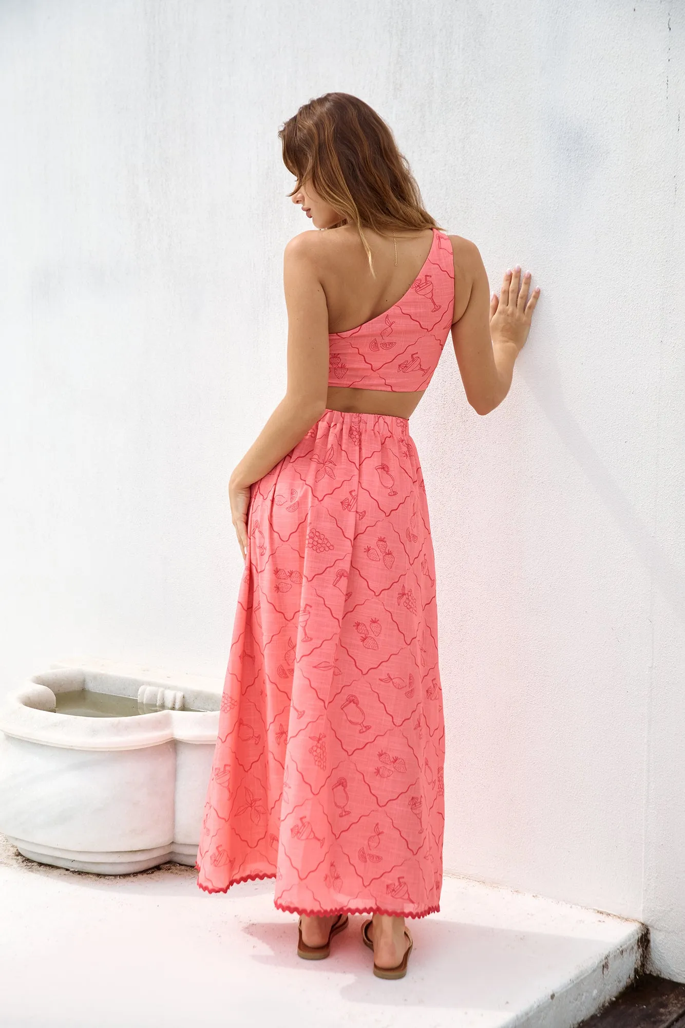 Another Round Maxi Skirt Red