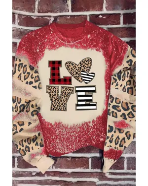 Azura Exchange Leopard LOVE Element Sweatshirt - S