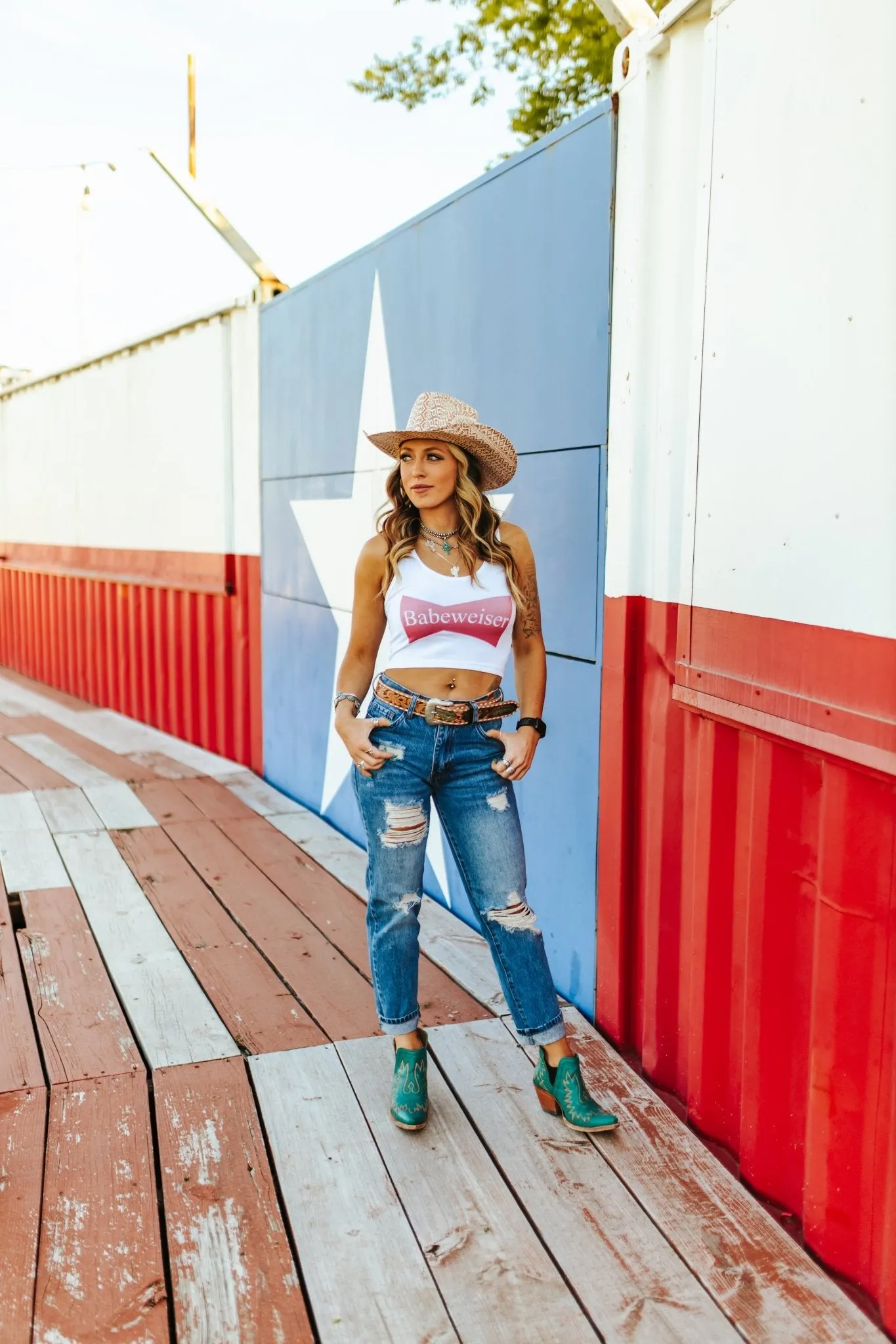 Babeweiser Cropped Tank Top