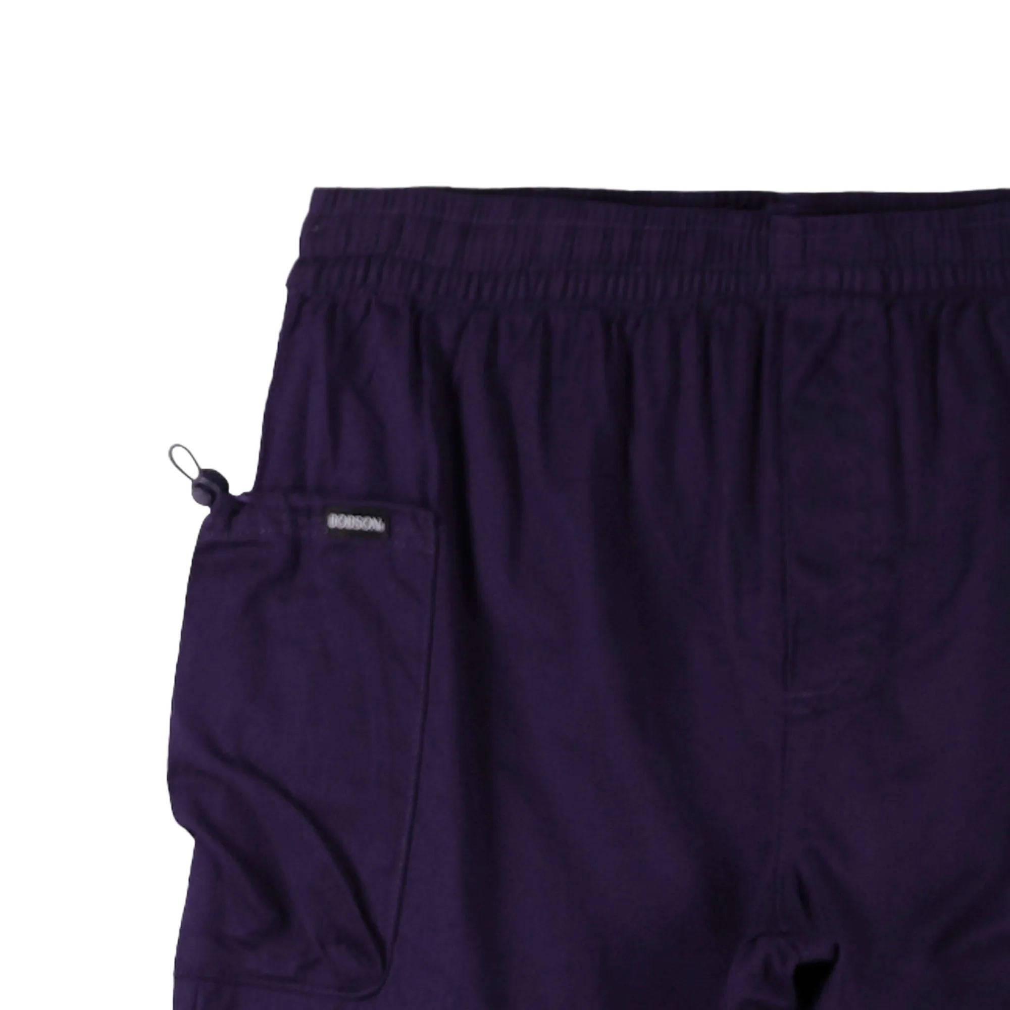 Bobson Japanese Ladies Basic Non-Denim Drawstring Pants 154431-U (Navy)