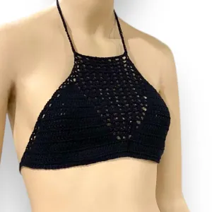 Boho Crochet Bikini Crop Top