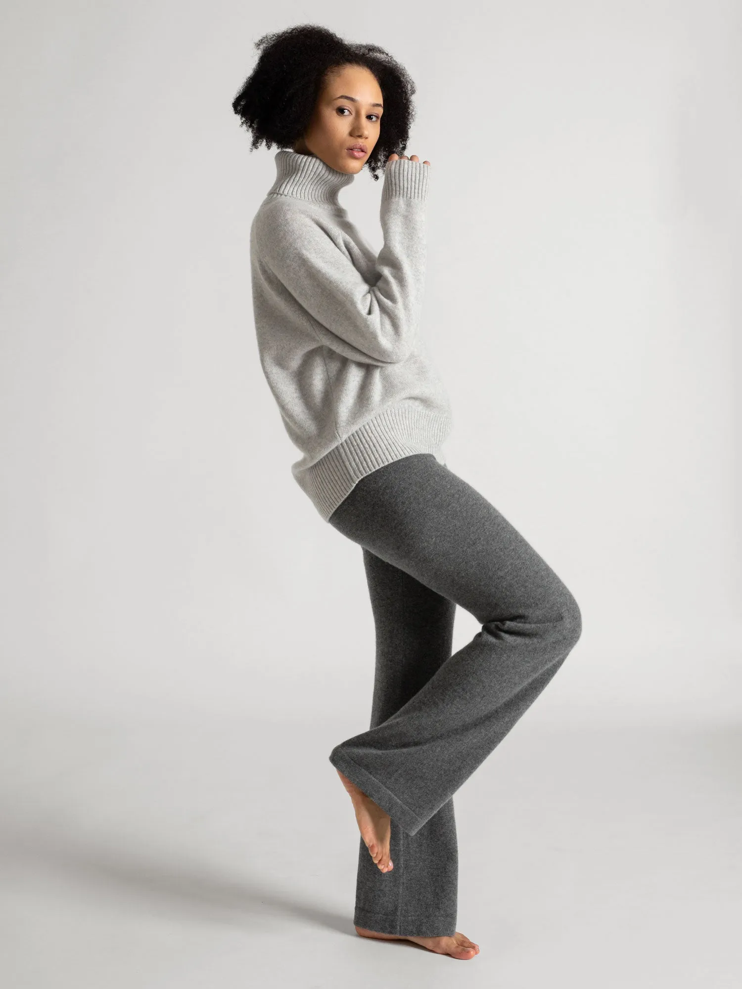 Cashmere pants "Classic pants" - dark grey