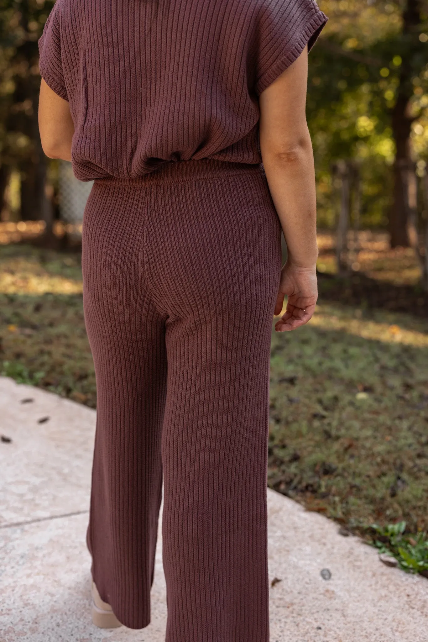 Casual Daydreams Chocolate Knit Pants