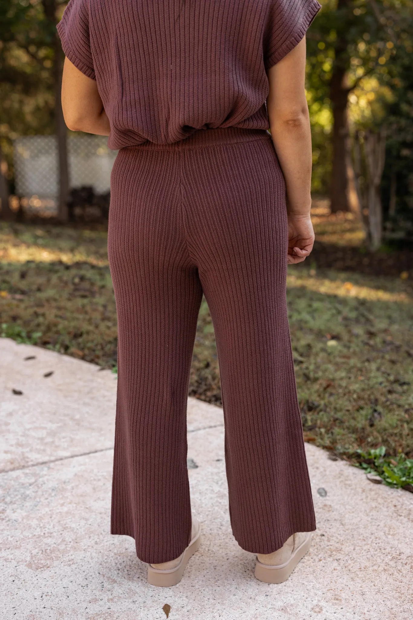 Casual Daydreams Chocolate Knit Pants
