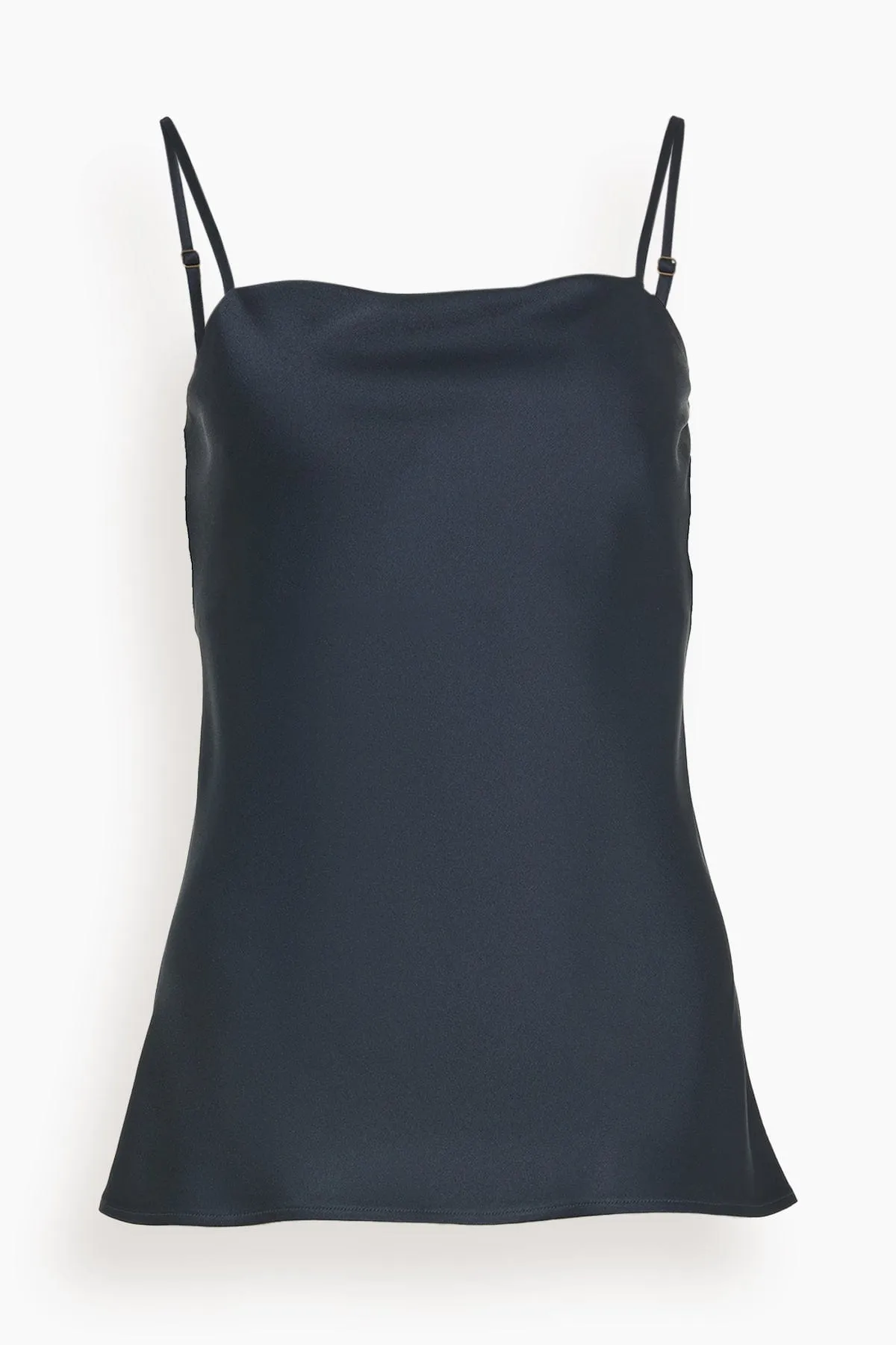 Chic Shining Satin Top in Notte