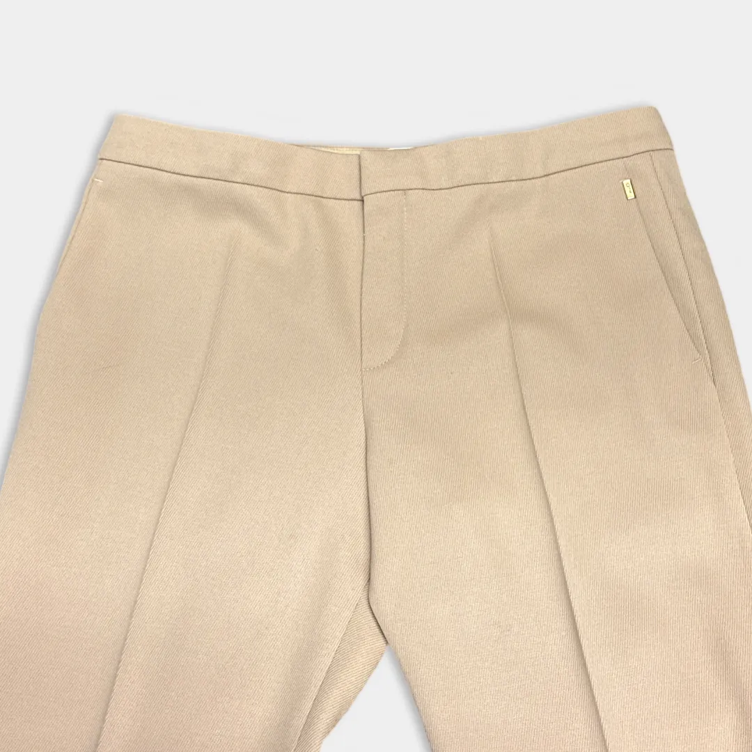 Chloé Women's Tan Wool Trousers