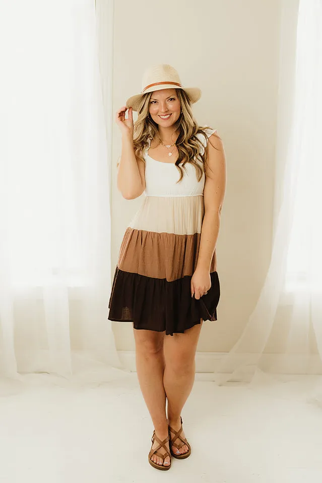 Colorblock Mini Dress