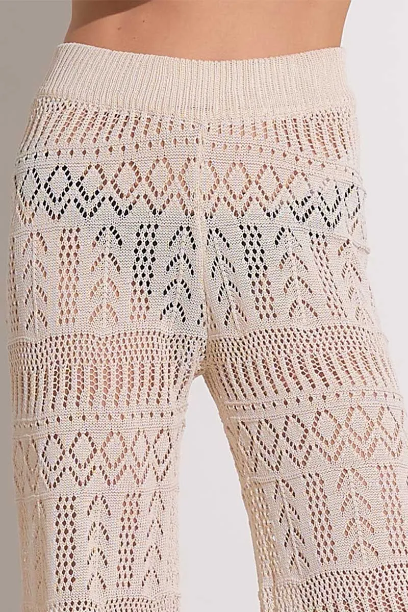 CROCHET WIDE LEG PANT
