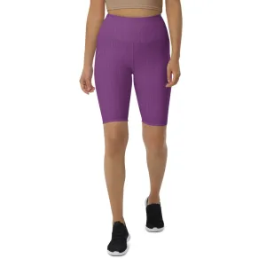 Dahlia Purple Biker Shorts