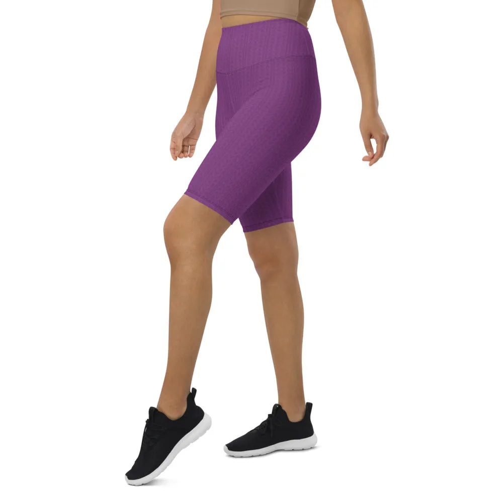 Dahlia Purple Biker Shorts