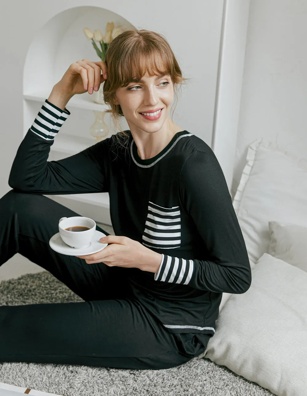 Ekouaer Classic Pajamas Set (US Only)