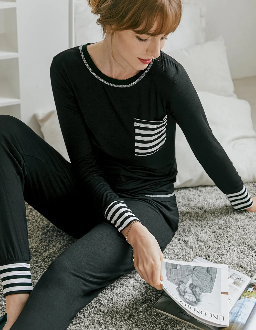 Ekouaer Classic Pajamas Set (US Only)