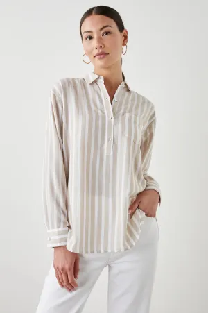 Elle Shirt - Natural Stripe
