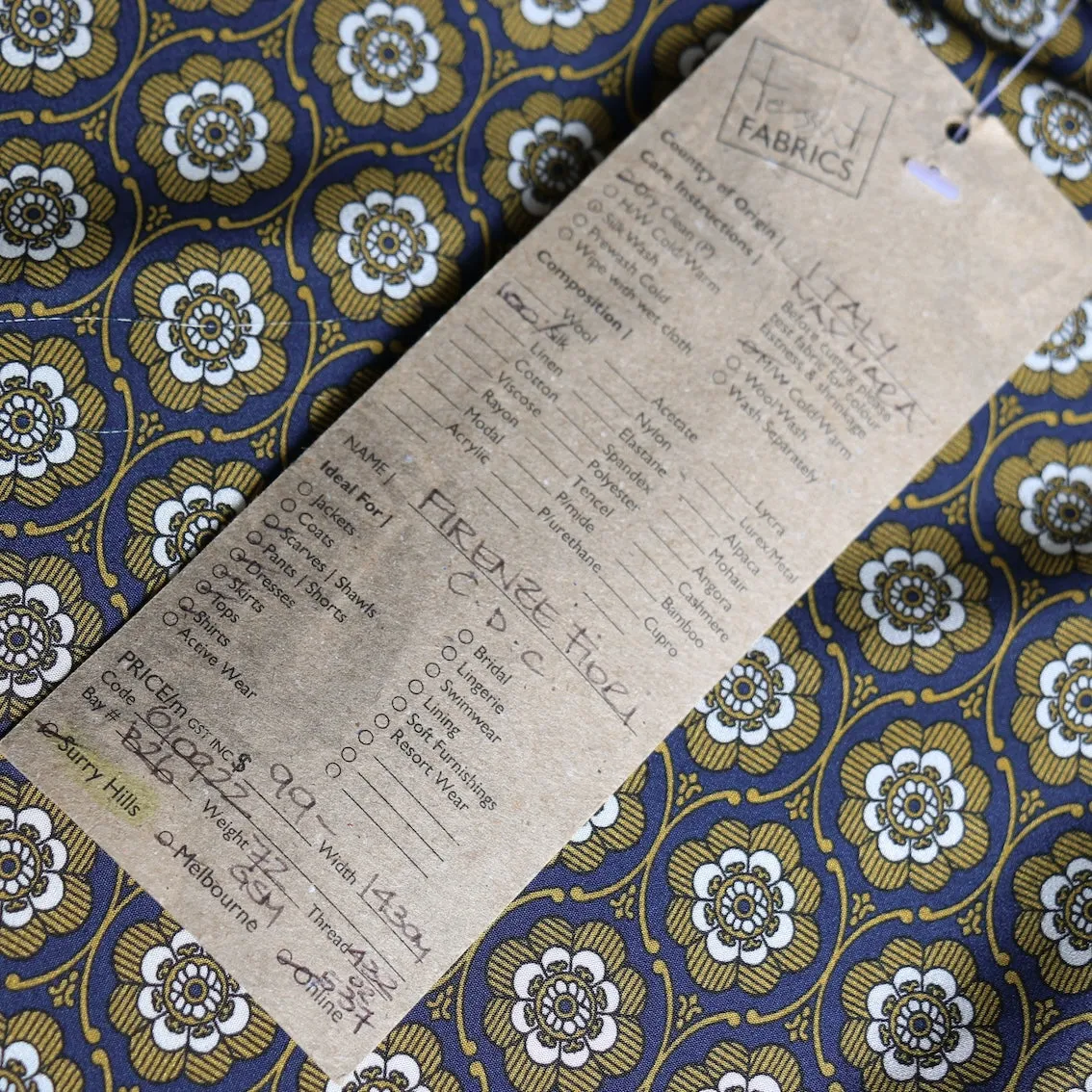 Fiori Firenze Silk Crepe De Chine