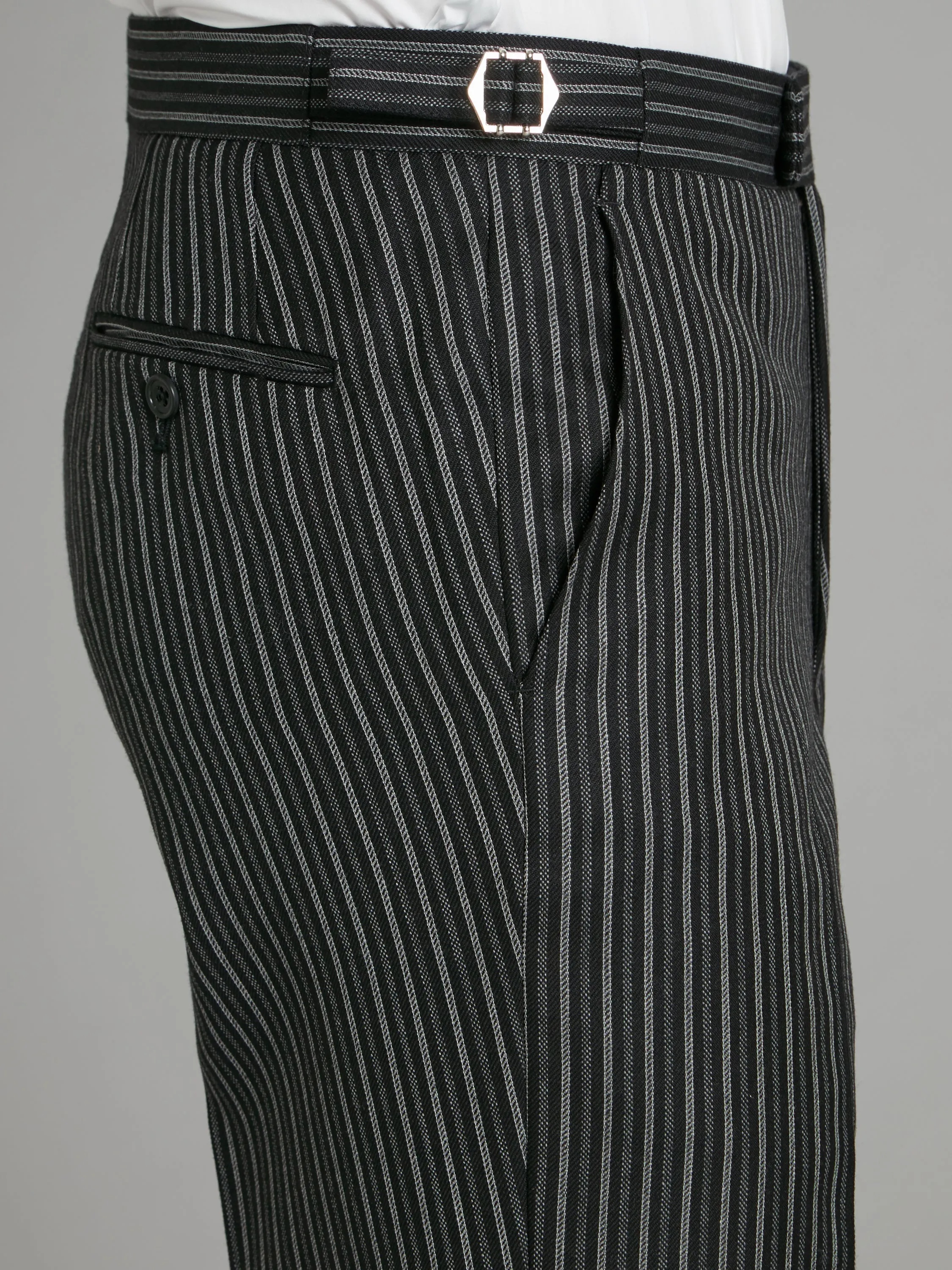 Flat Front Morning Pants - Classic Striped