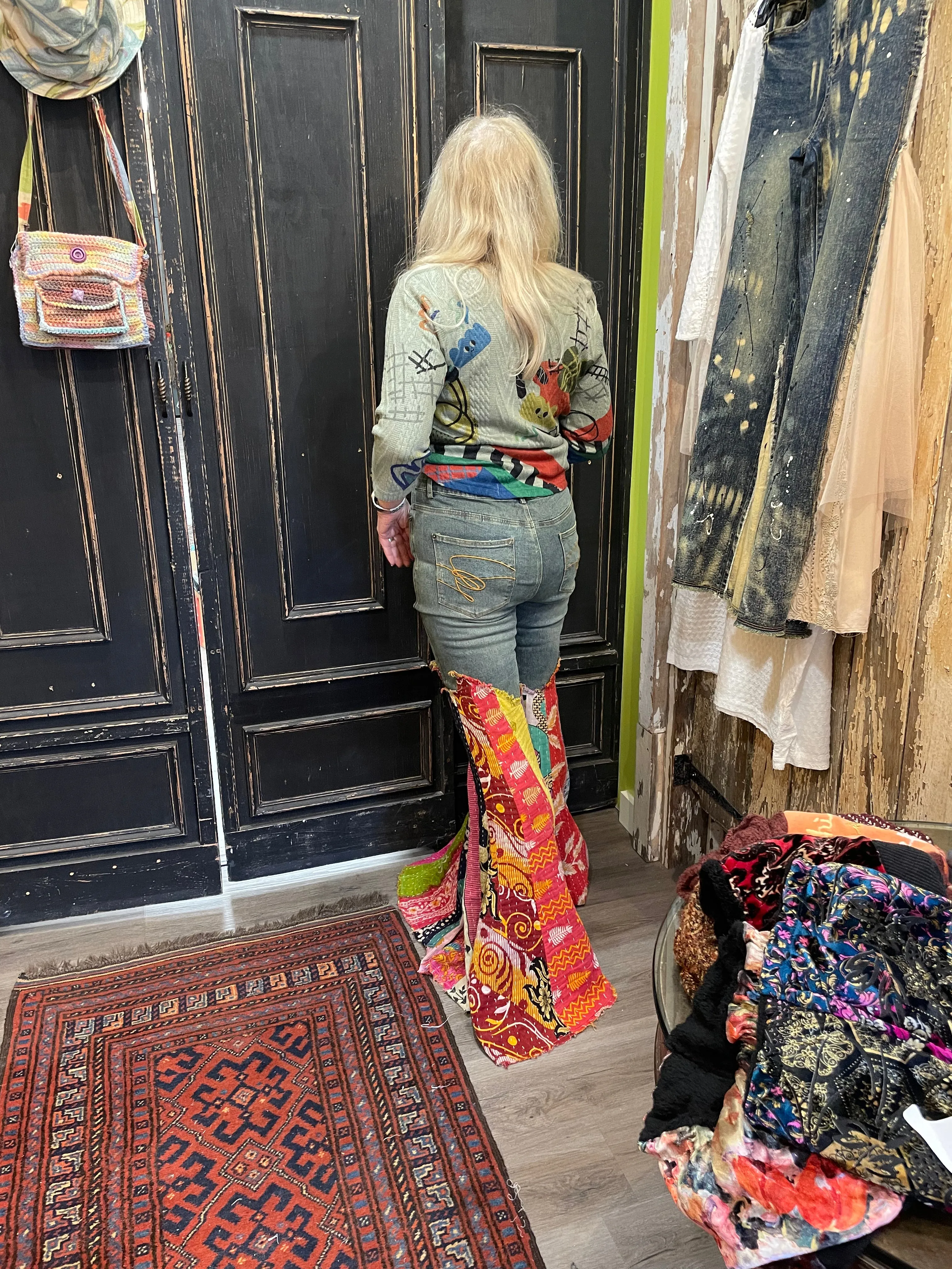 Got You Covered Kantha Jeans by Jaded Gypsy