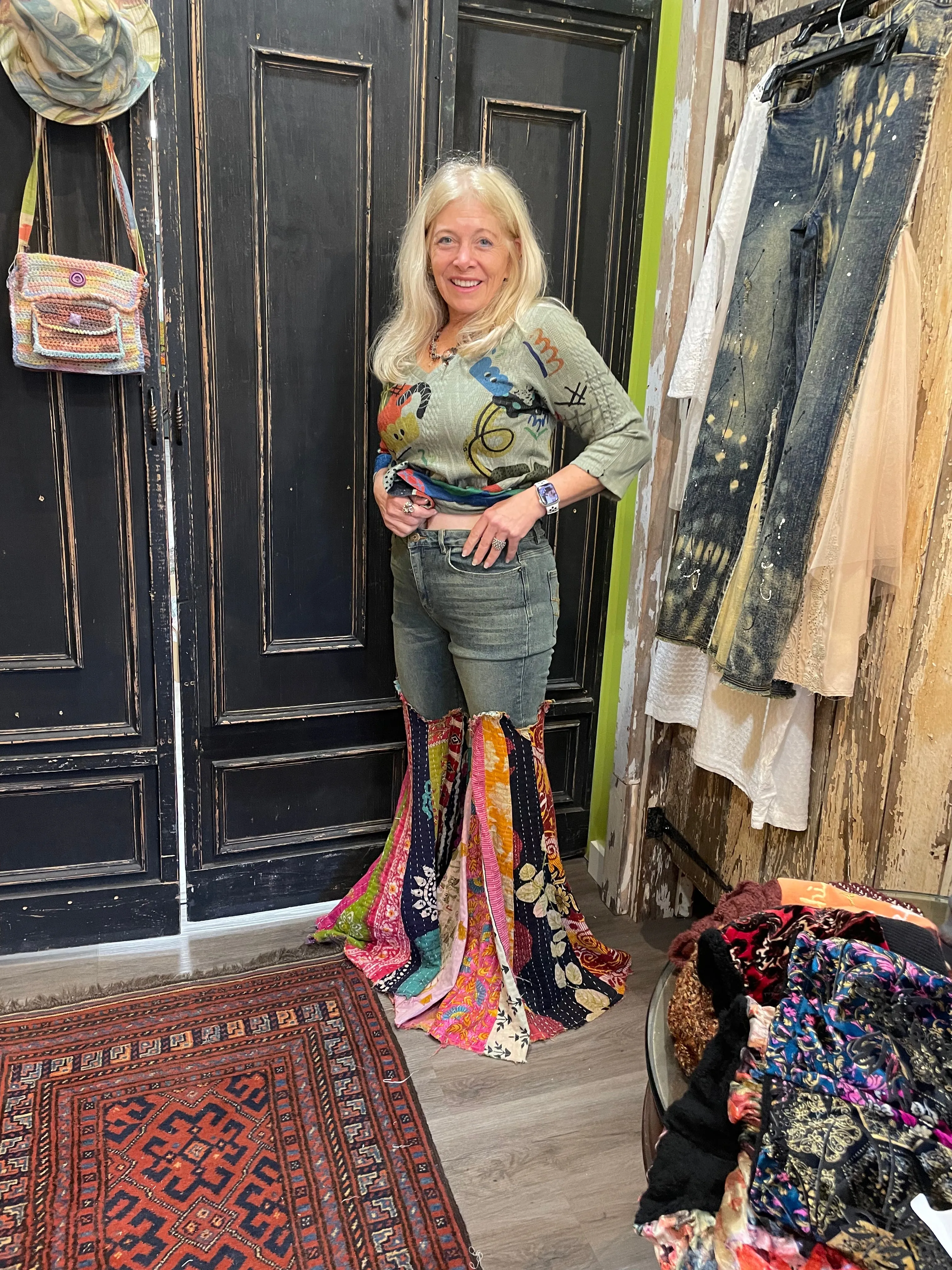 Got You Covered Kantha Jeans by Jaded Gypsy