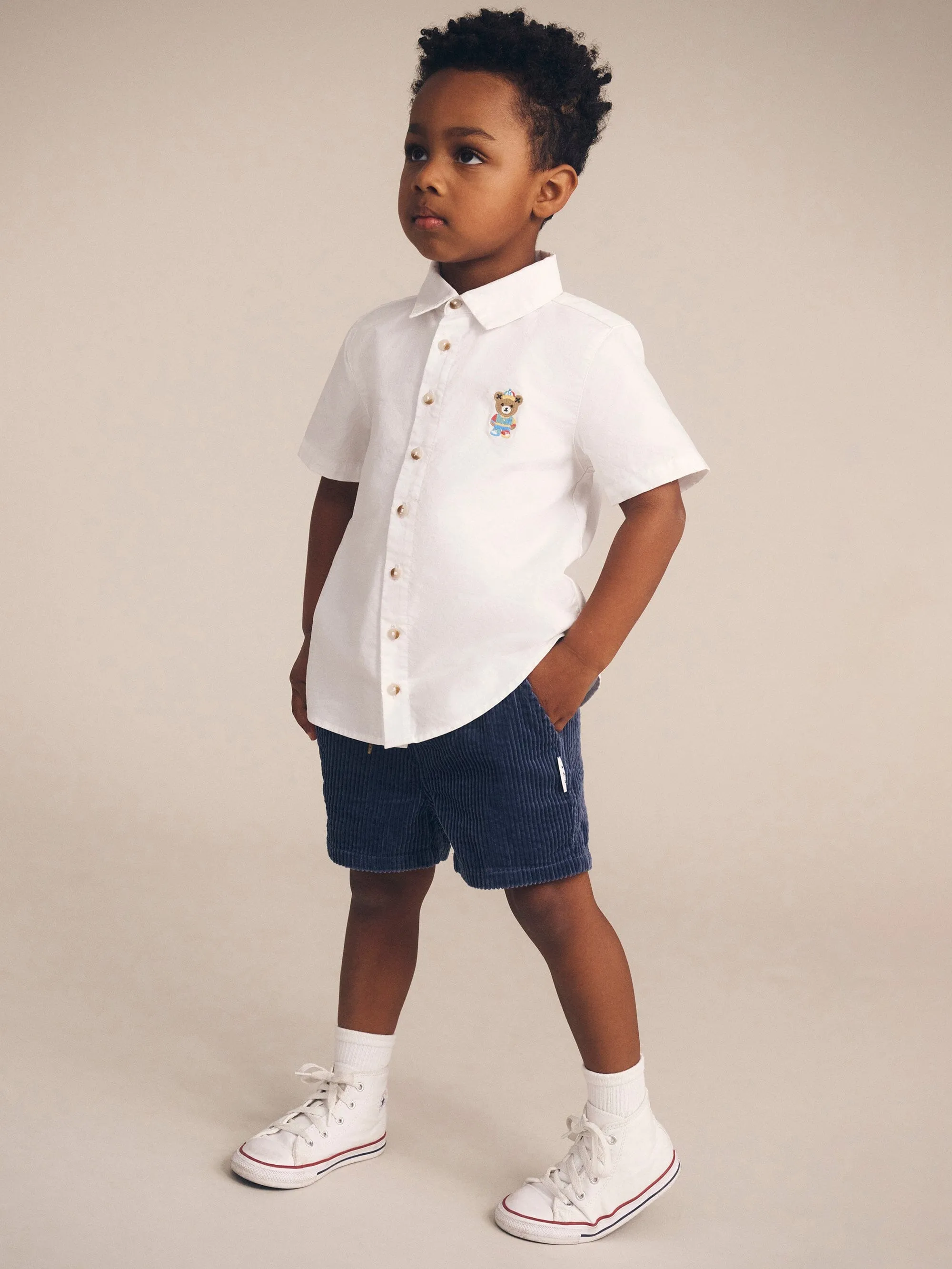 Huxbaby - Midnight Cord Relaxed Short - HB6300W25
