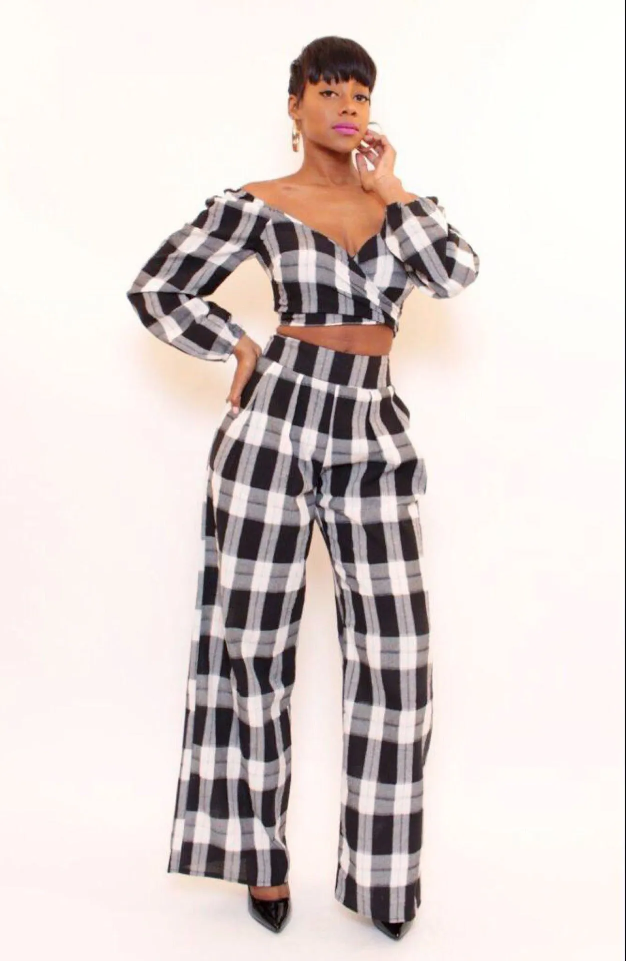 JOYCE PLAID SET