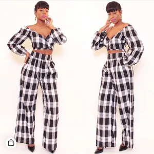 JOYCE PLAID SET