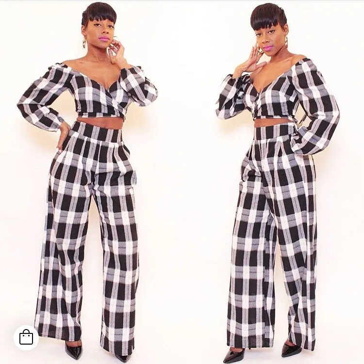 JOYCE PLAID SET