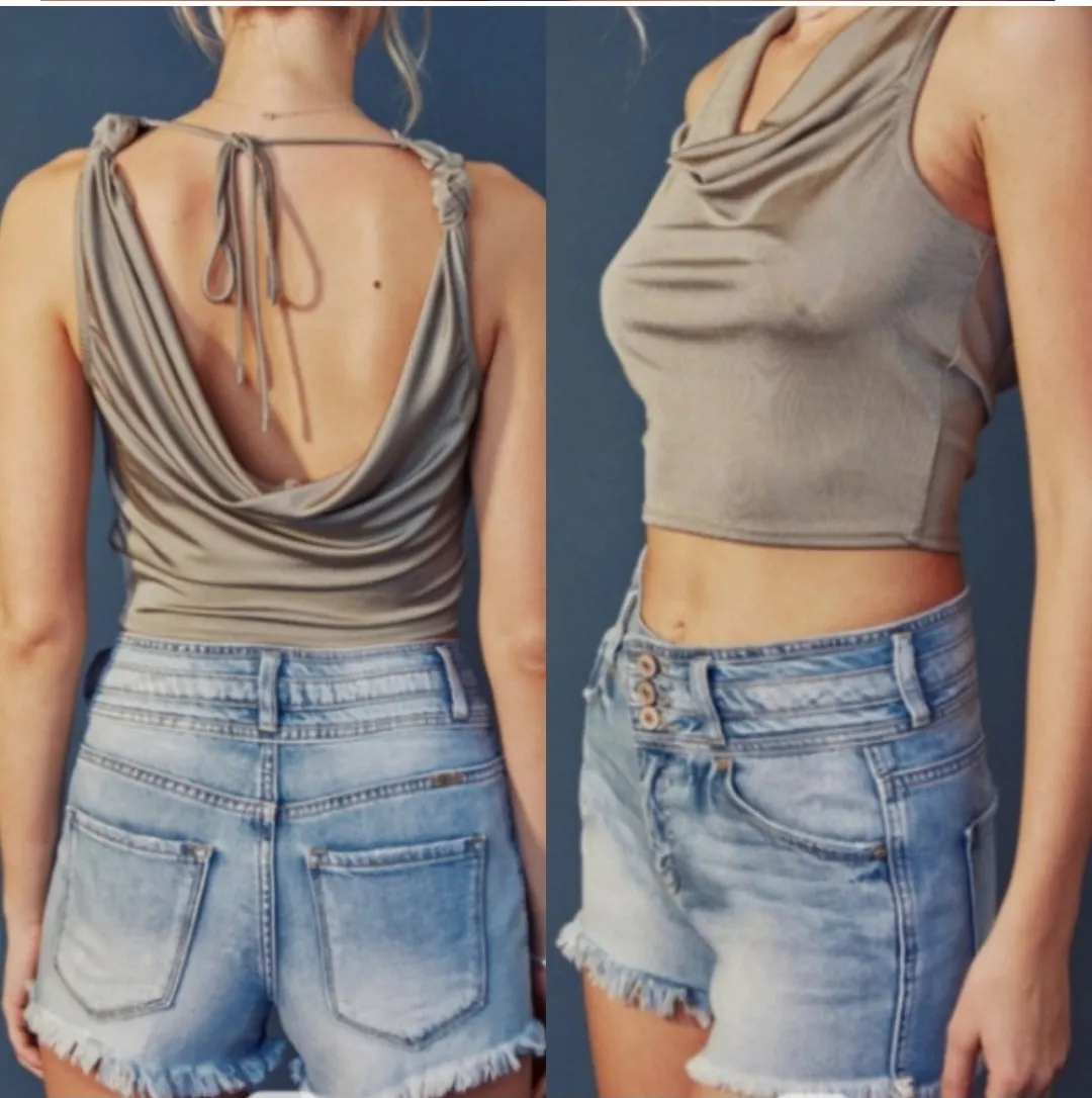 KanCan High Rise Denim Shorts