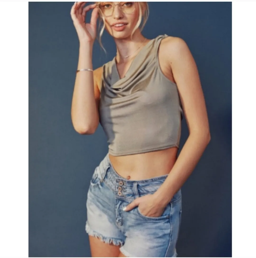 KanCan High Rise Denim Shorts