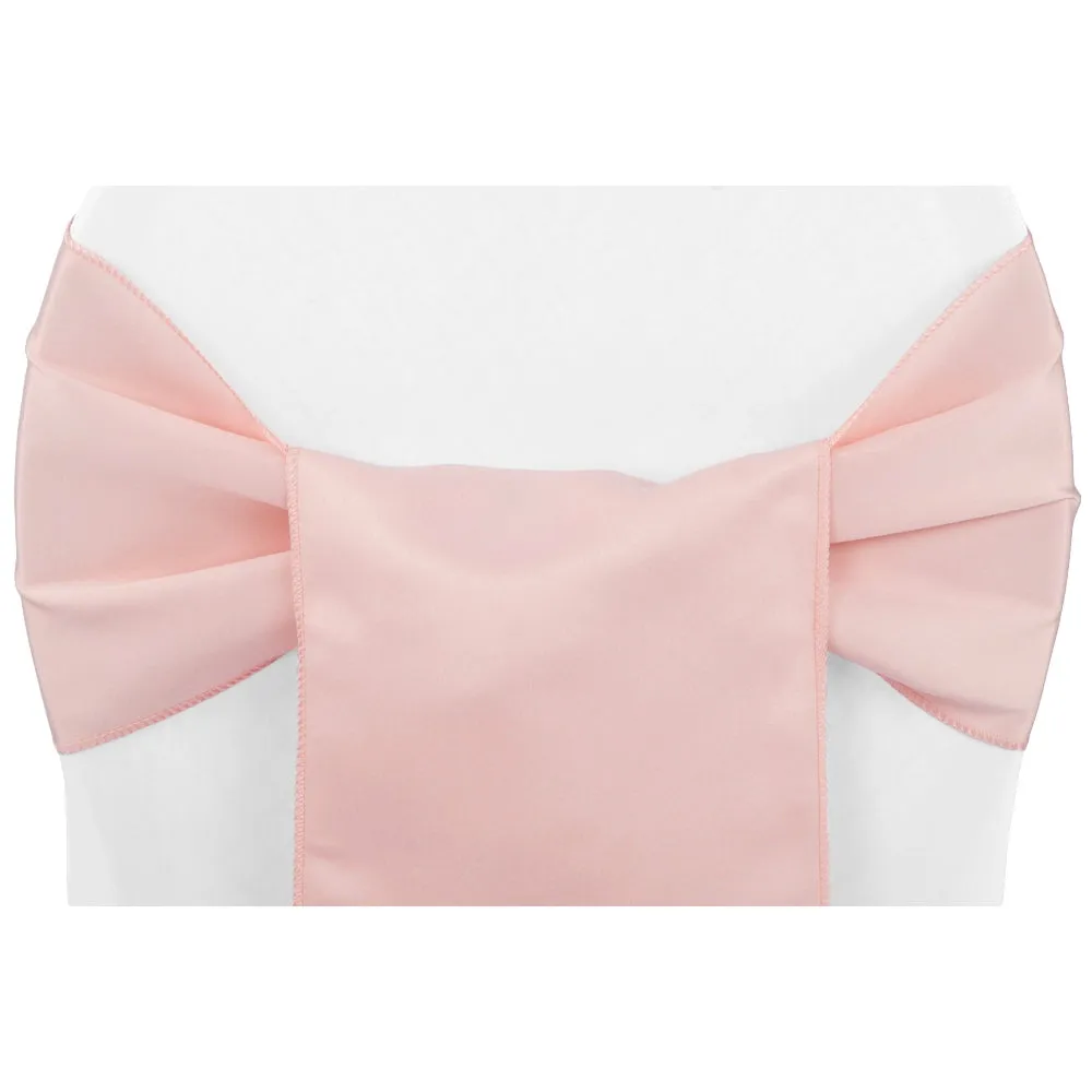Lamour Satin Chair Sash - Dusty Rose/Mauve