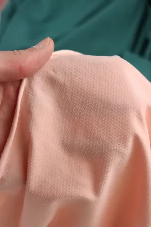 Light Peach Textured Athletic Nylon/Spandex
