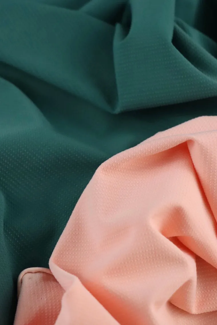 Light Peach Textured Athletic Nylon/Spandex