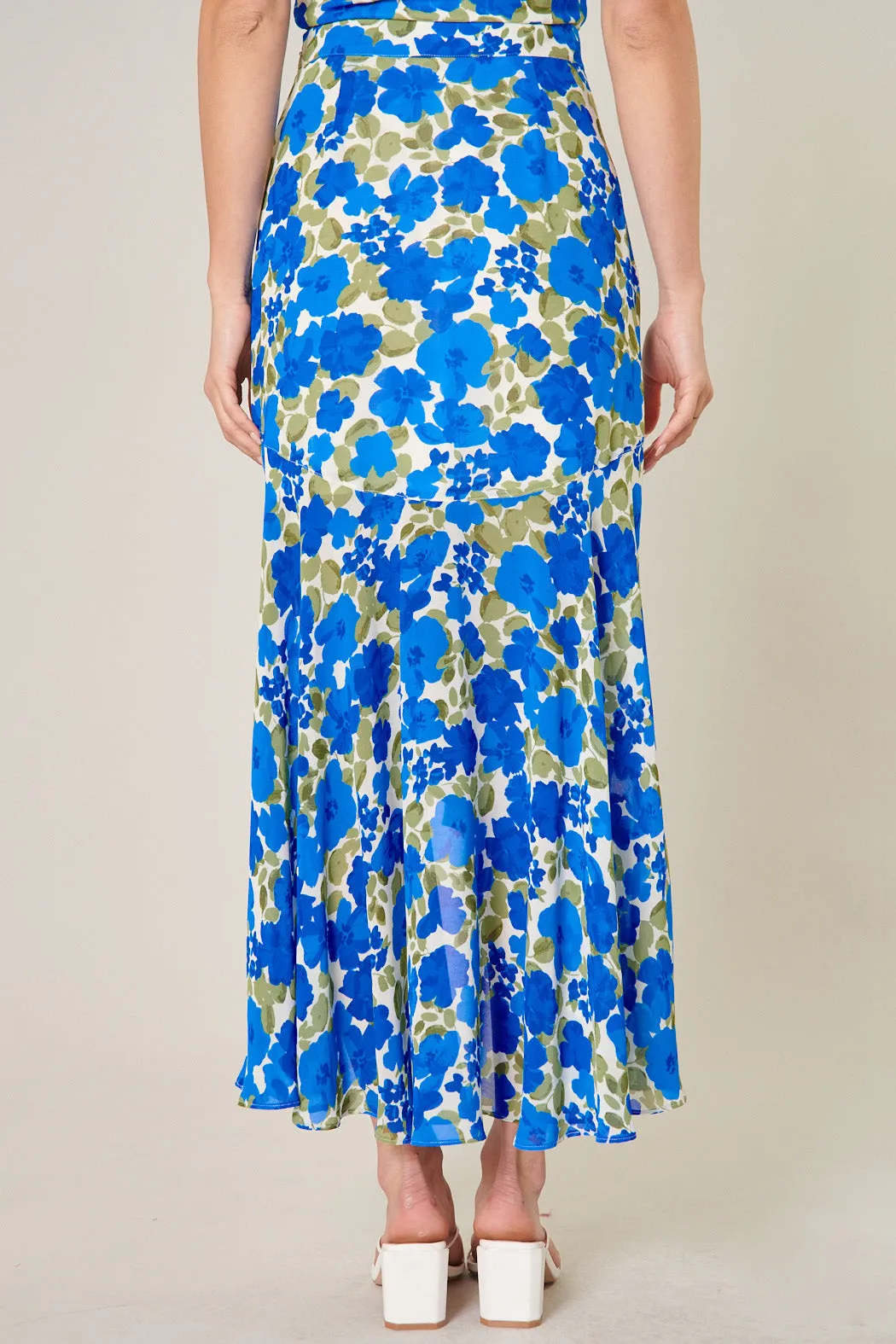 Lizzie Floral Saturated Love Midi Skirt