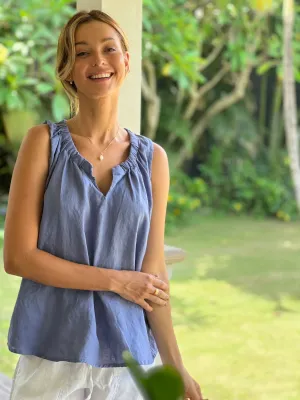 Lucy Top - Cornflower