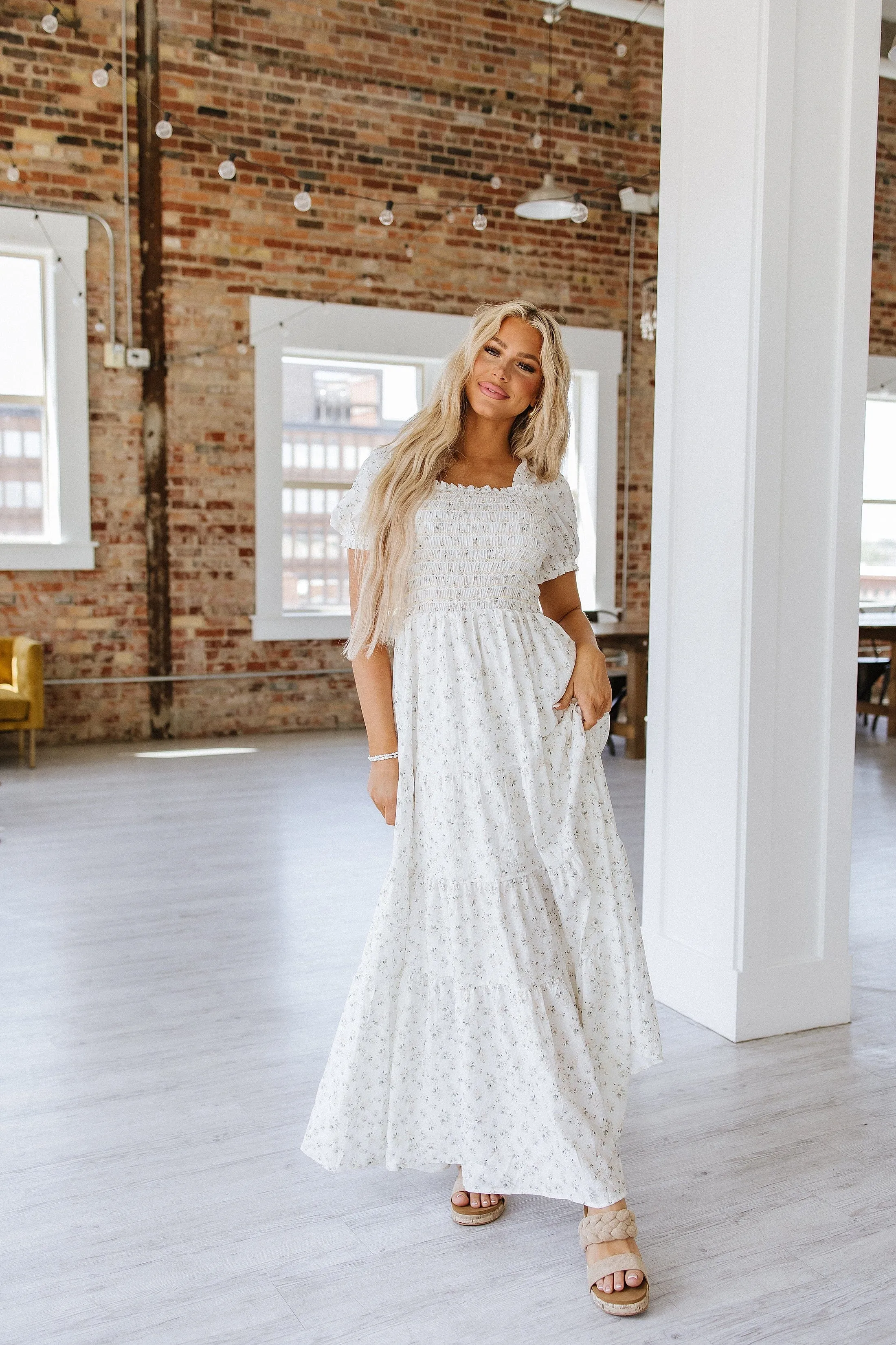 Mack Shirred Maxi Dress