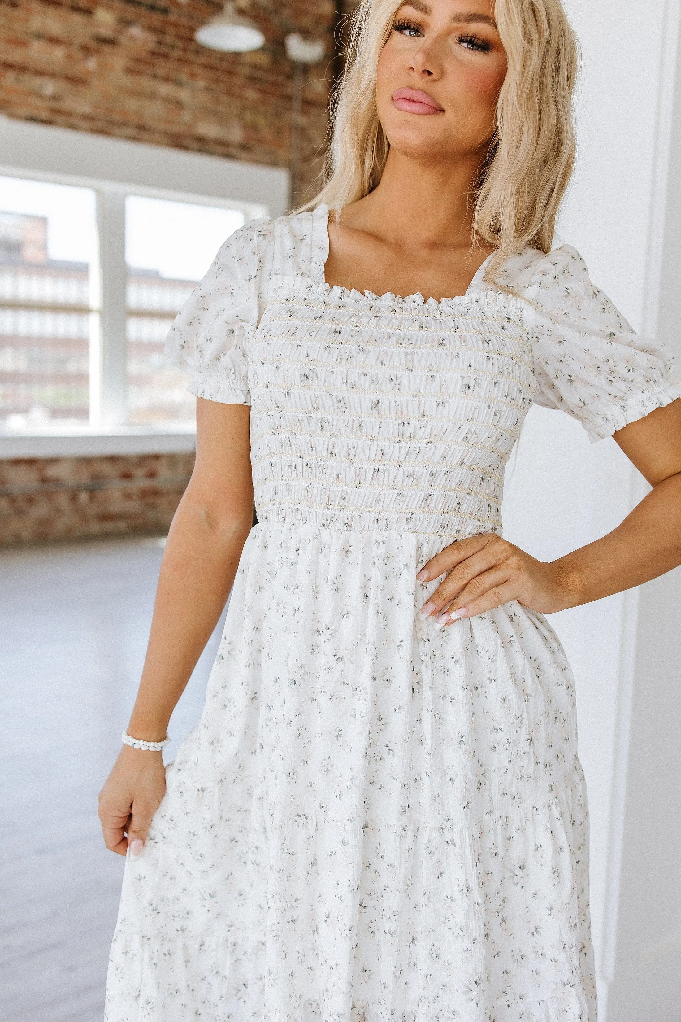 Mack Shirred Maxi Dress