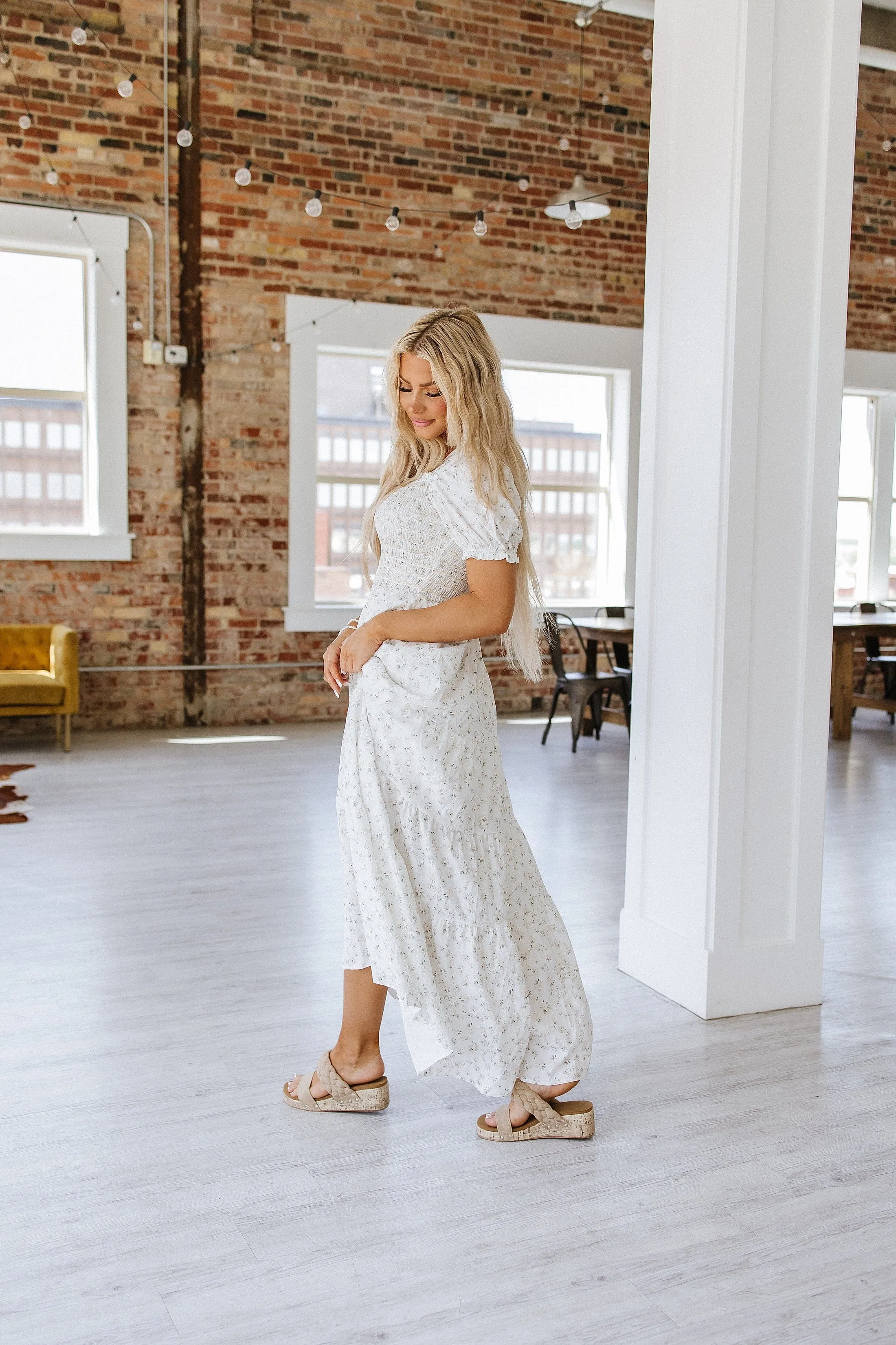 Mack Shirred Maxi Dress