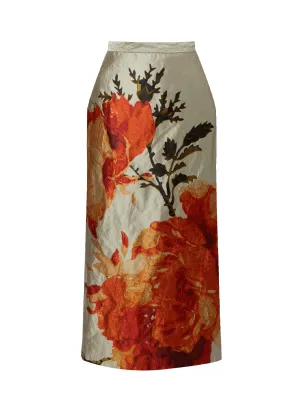 Pencil Midi Skirt (Pearl)
