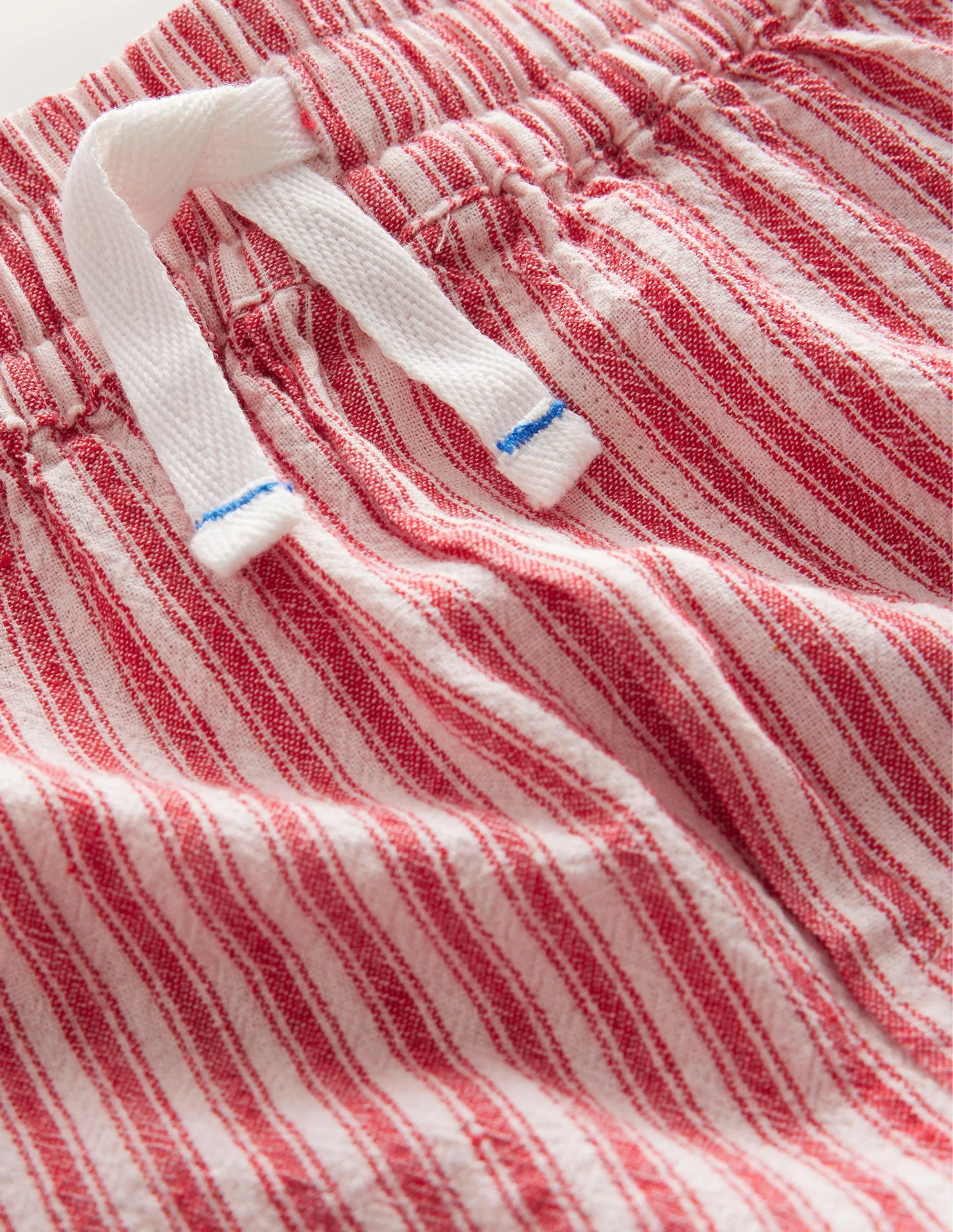 Pocket Shorts-Strawberry Tart Red Ticking