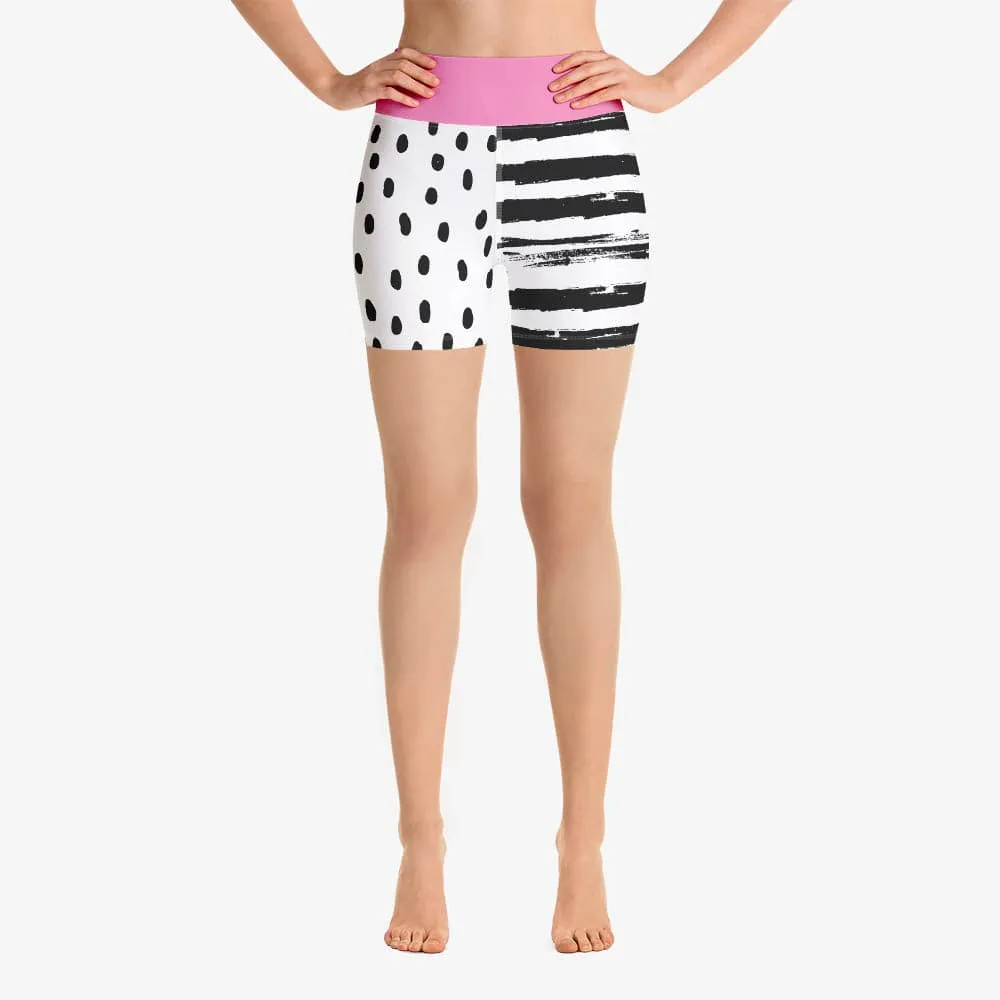 Printed Shorts "Dots&Stripes" Pink