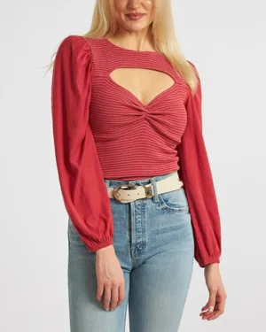 "Leilani Romantic" Cut Out Tee