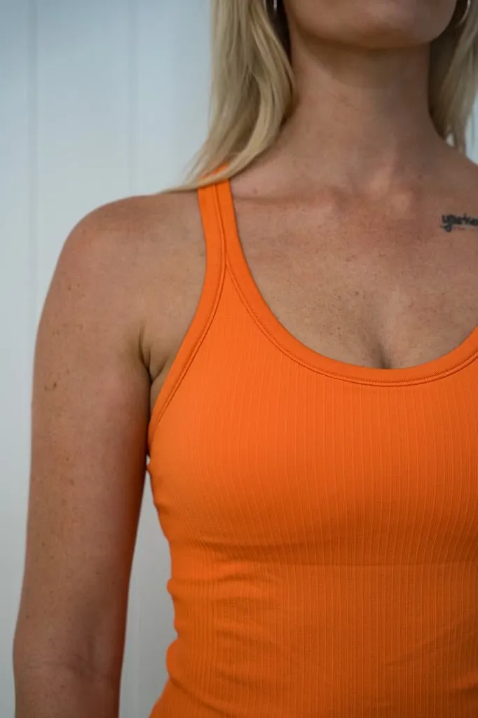 Rach Ribbed Short Muscle Singlet