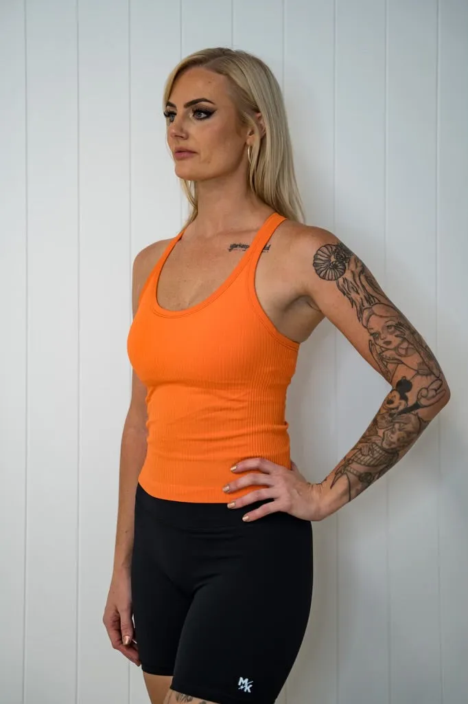Rach Ribbed Short Muscle Singlet