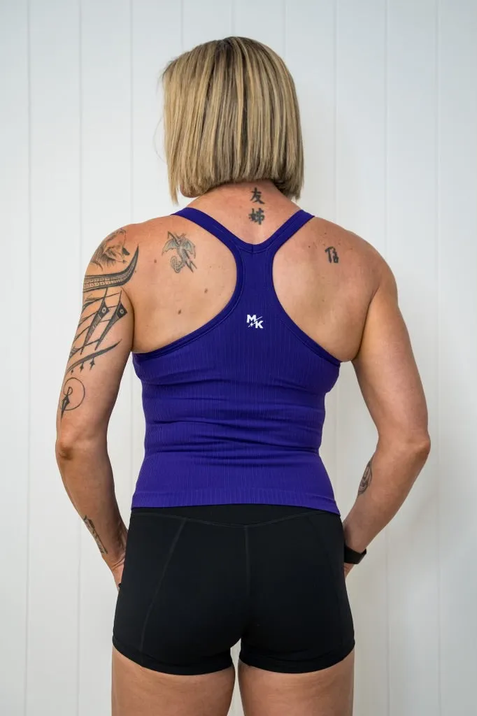 Rach Ribbed Short Muscle Singlet