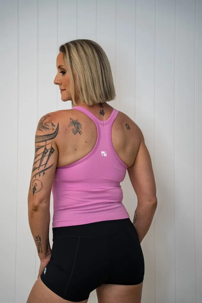 Rach Ribbed Short Muscle Singlet