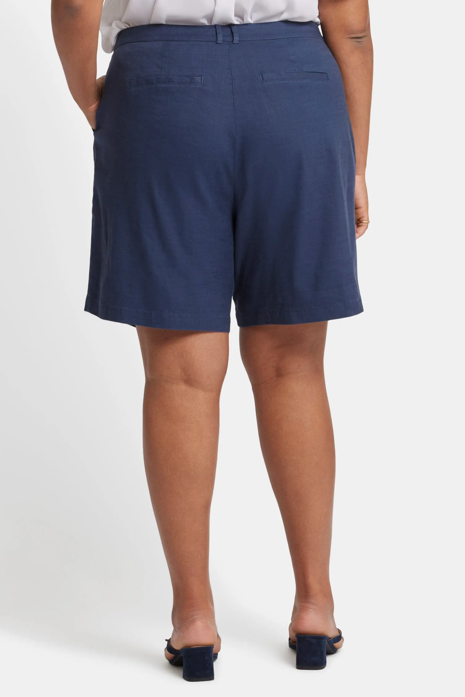 Relaxed Shorts In Plus Size - Oxford Navy