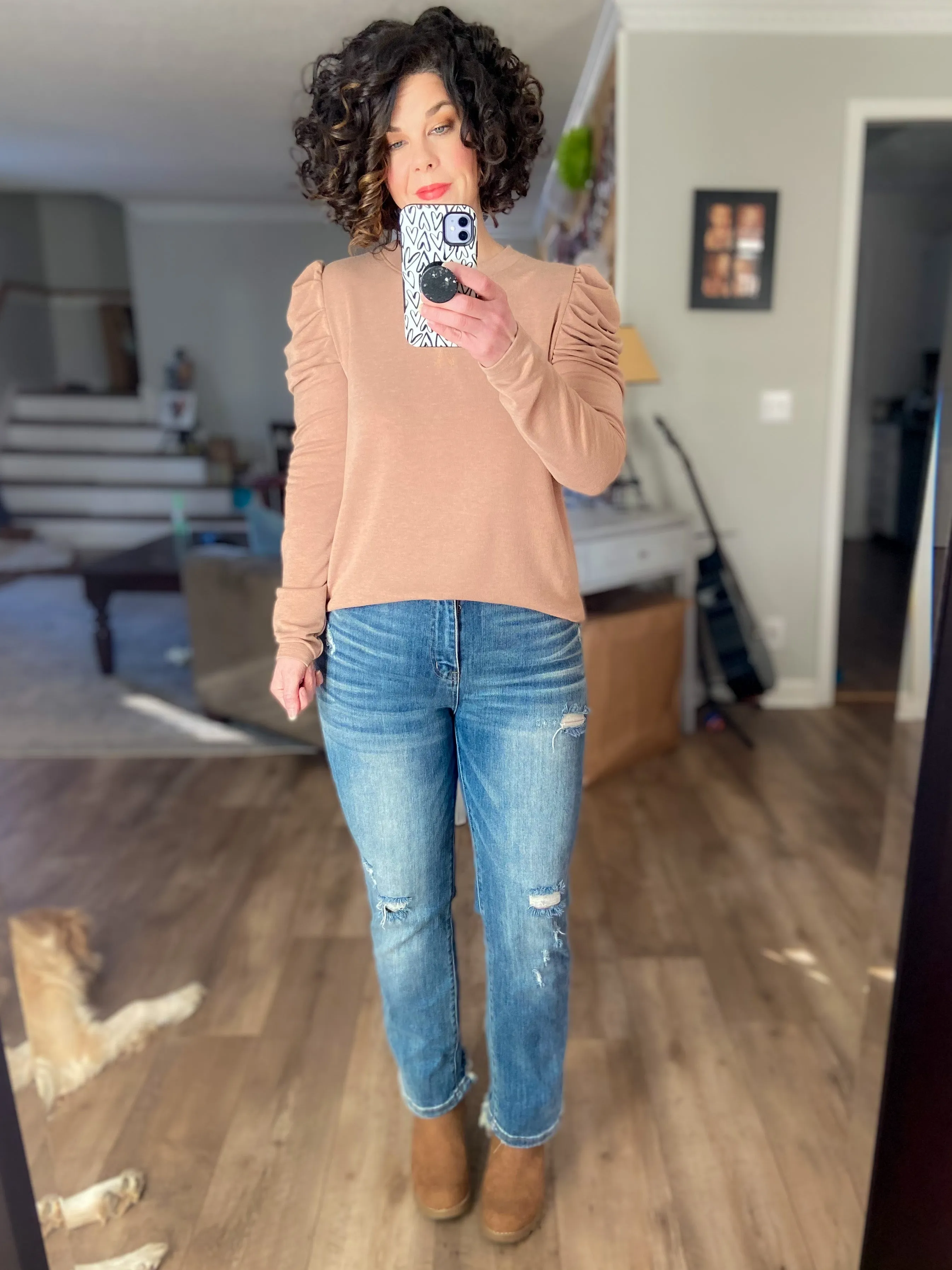 Risen Vintage Wash Straight Leg Jean - Medium Wash