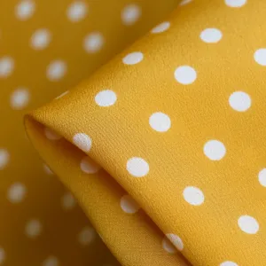 Saffron Spot Silk Crepe De Chine