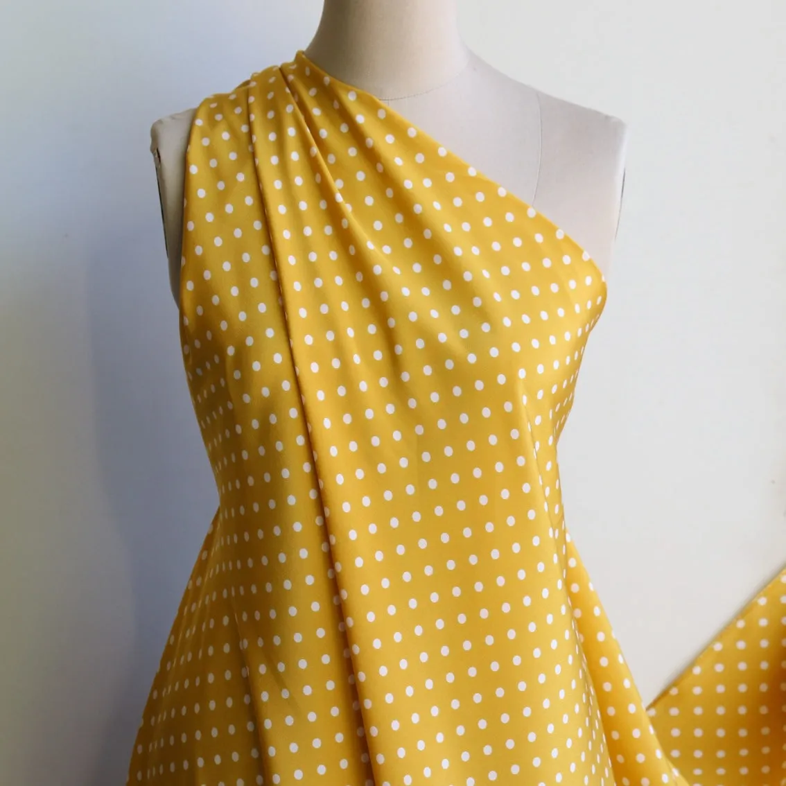 Saffron Spot Silk Crepe De Chine