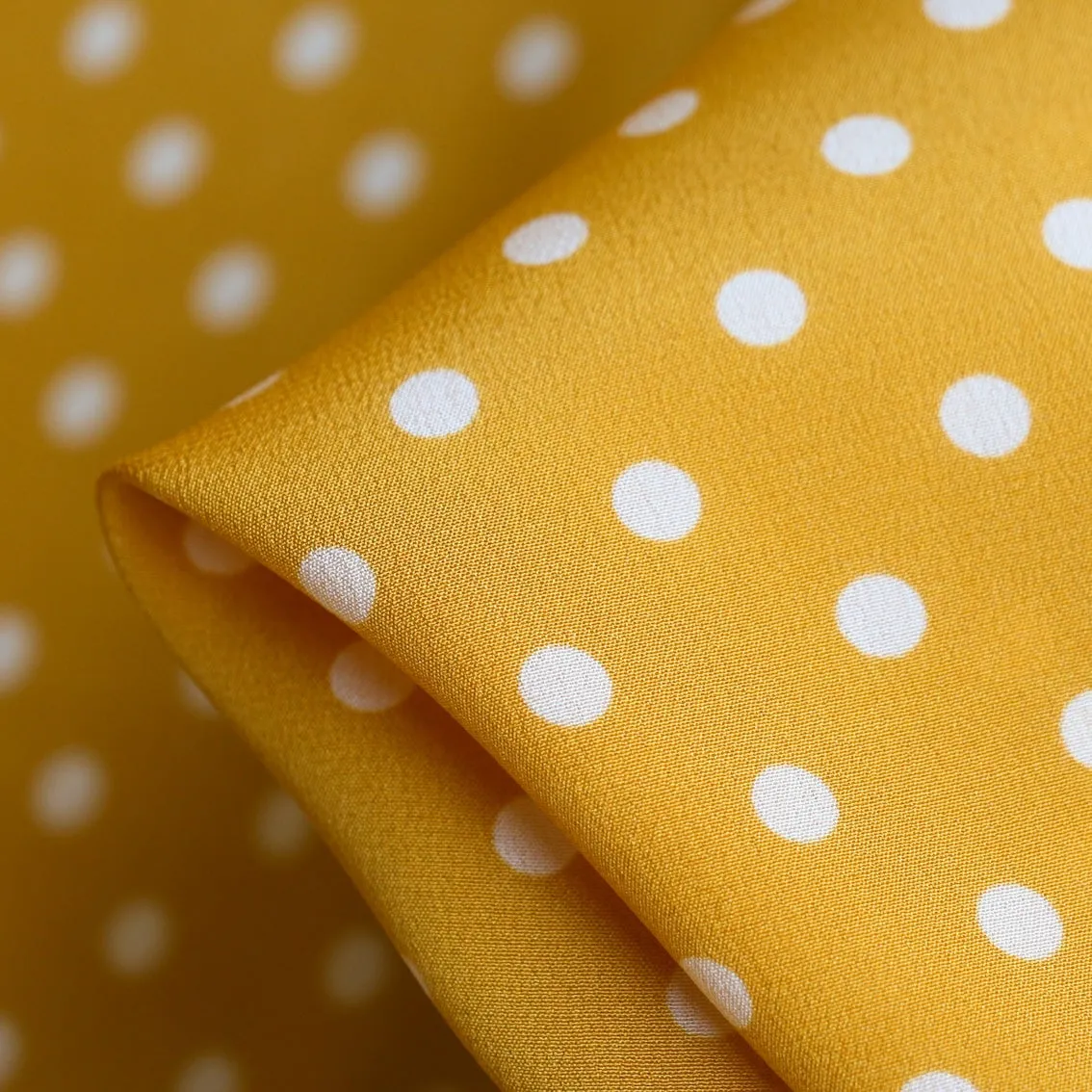 Saffron Spot Silk Crepe De Chine