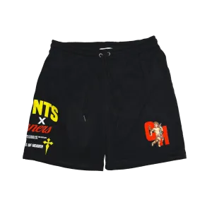 Saints and Sinners Mesh Shorts- Black
