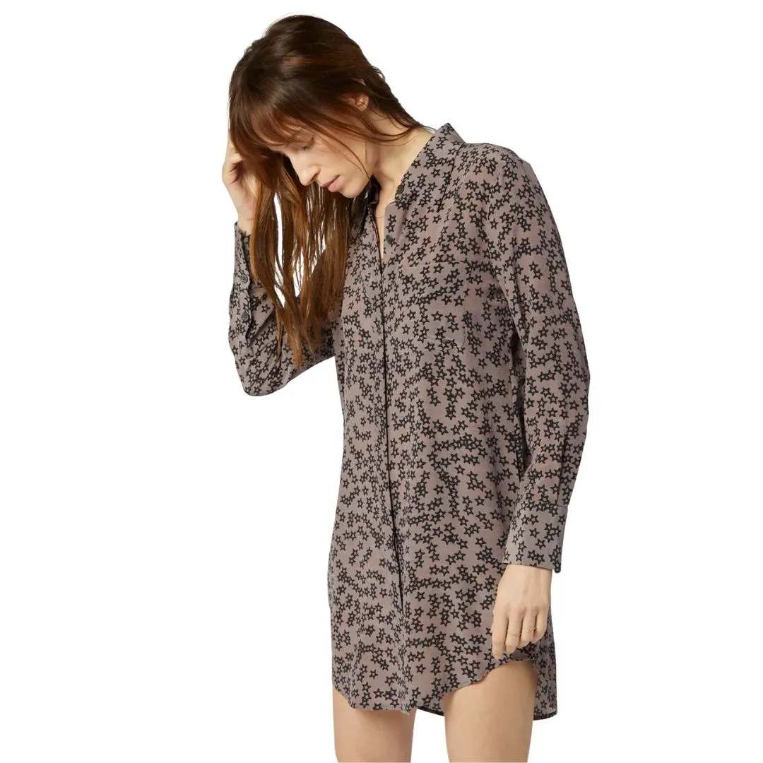 Scoutt Dress (True Black Multi Pinstripe Star)